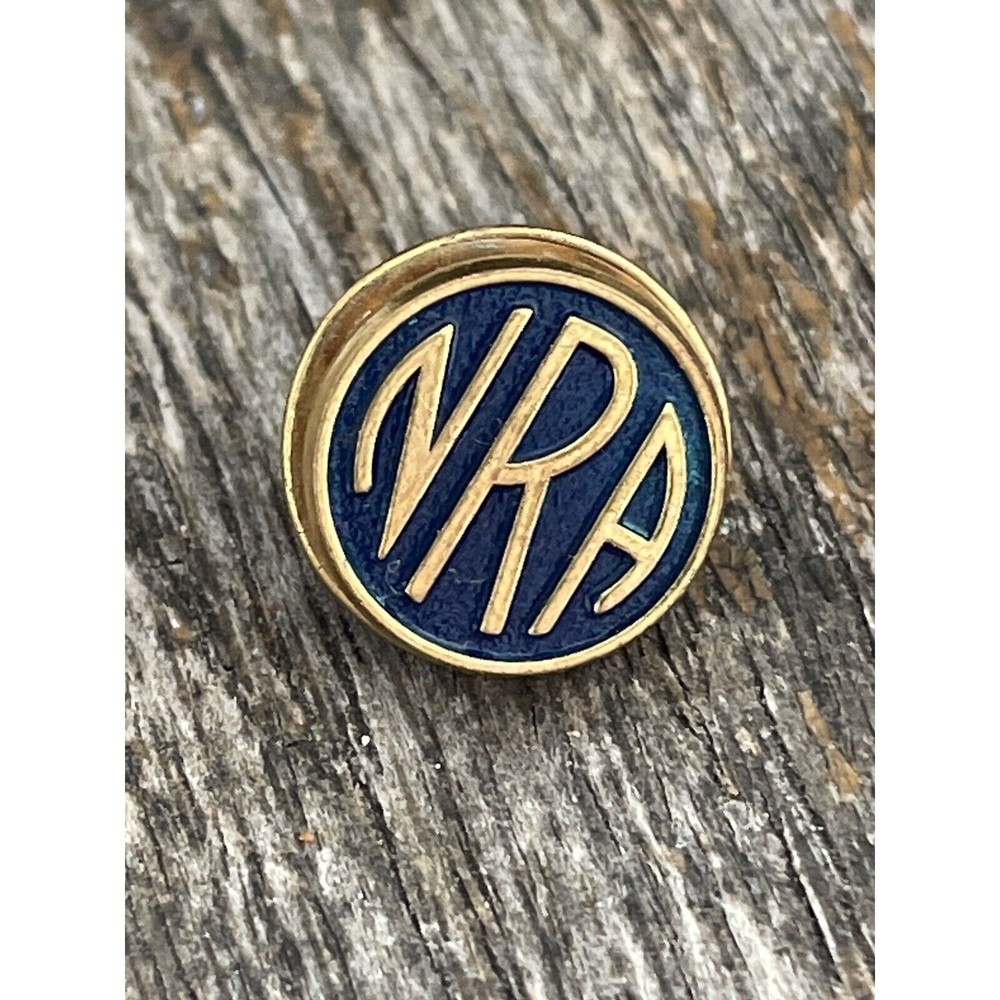 -NRA National Rifle Association Vintage TINY SMALL Tie Tack Lapel Pin gun rifle